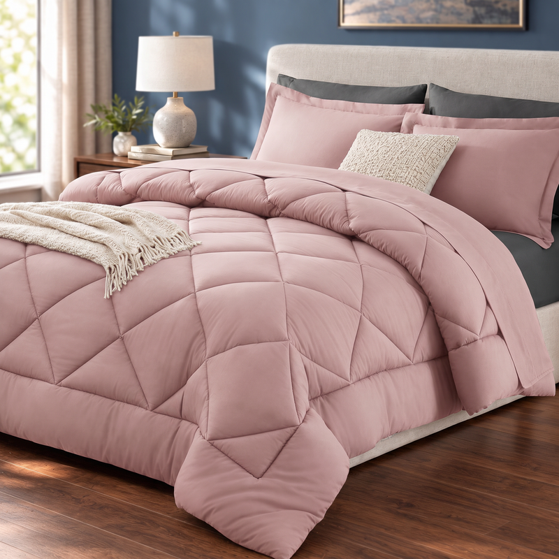 BEDDING SETS – 7-PIECE COMFORTER SET WITH SHEETS - 1
