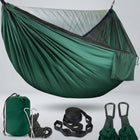 Over 600lbs Hammock, 1-2 person, Nylon with Mosquito Net - 1
