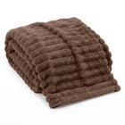 Throw Blanket – Soft, Lightweight Ribbed Design - 1