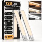 Rechargeable Under Cabinet Lights with Motion Sensor, 2-Pack - 1