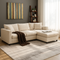 [VIDEO] 101"x66" Premium Cloud Collection L-Shaped Sectional - 4-Seat Modular Sofa with Wide Seats, Throw Pillows & Convertible Ottoman for Living Room, Apartment & Office (4 Color Option)