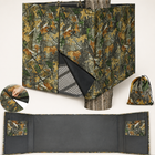 Hunting Tree Stand Blinds Cover 142" x 35" Extra Large Camouflage Universal Tree Stand Blinds Realistic Forest Camo Treestand Cover with Zipper for Deer Elk Hunting, Frames Not Included - 1
