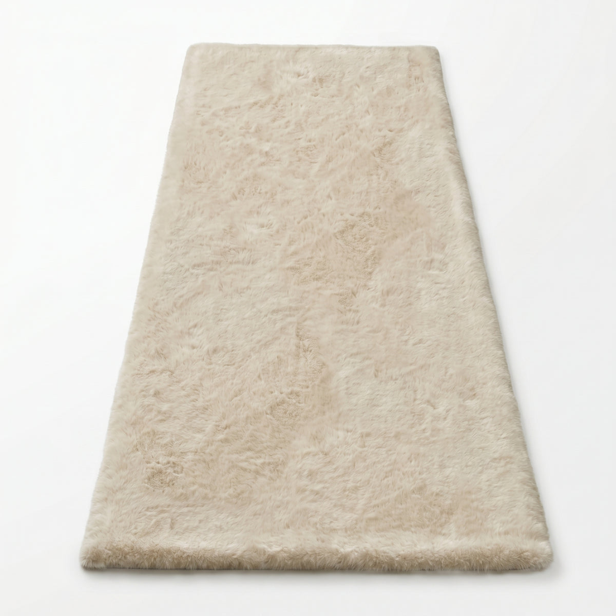 Faux Rabbit Fur Shaggy Rug – Ultra Soft & Machine Washable - 2' x 6' (Rectangular) / grey