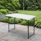 4 ft Adjustable Folding Camping Table - 1