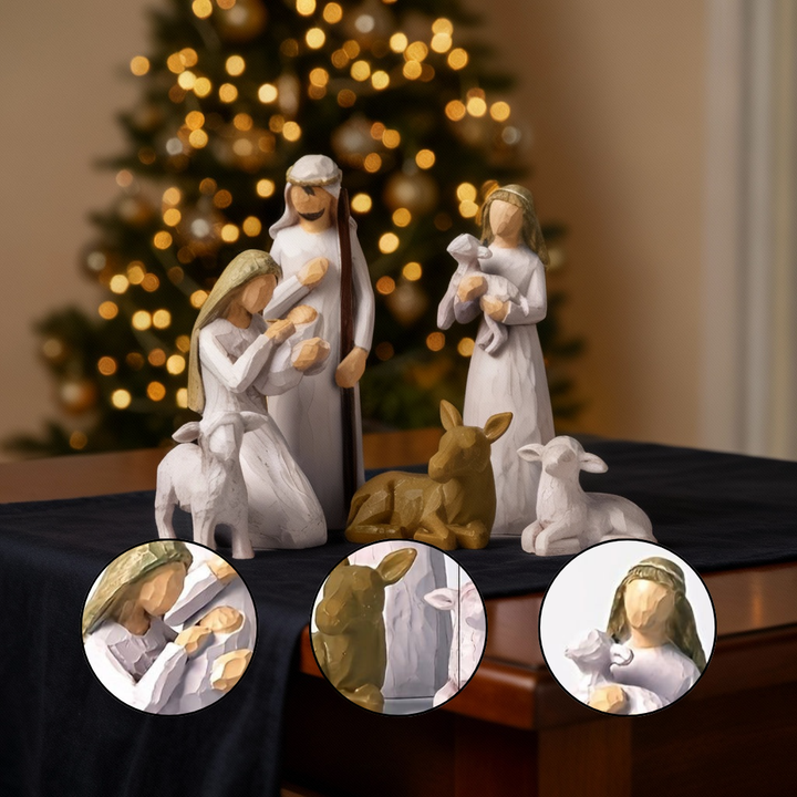 1pc, Nativity Figurine, Nativity Sculpted, Hand-Painted Nativity Figures, Holiday Decor, Christmas Decor, Wedding Decor, Holiday Gift, Christmas Gift, Wedding Gift