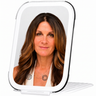 Portable LED Makeup Mirror – Rechargeable, Adjustable Brightness, Compact & Travel-Friendly - 1