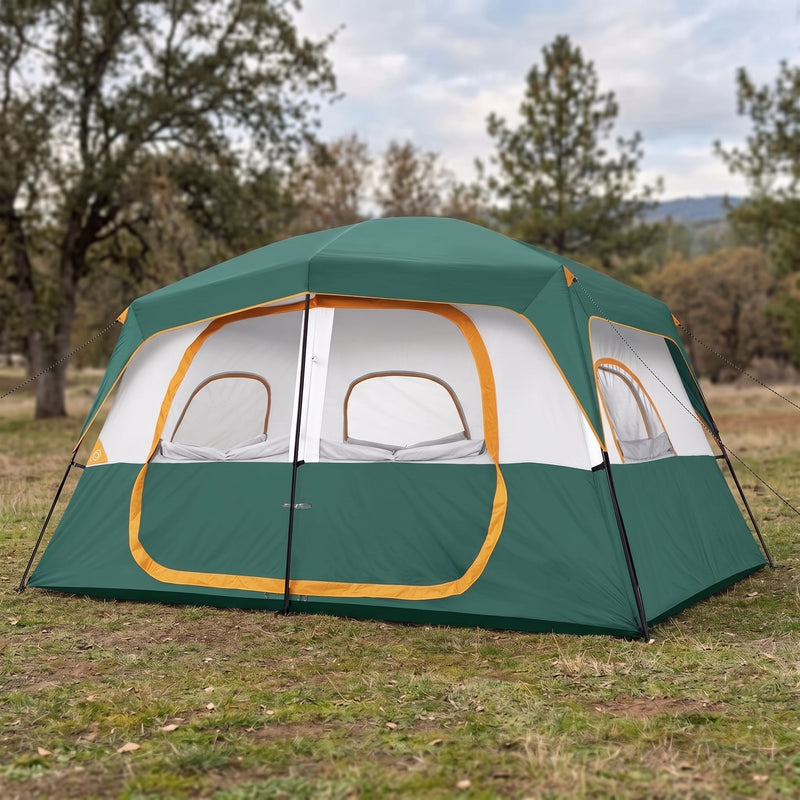 5–8 PERSON FAMILY DOME CAMPING TENT – WATERPROOF OUTDOOR TENT WITH RAINFLY & CARRY BAG - 1