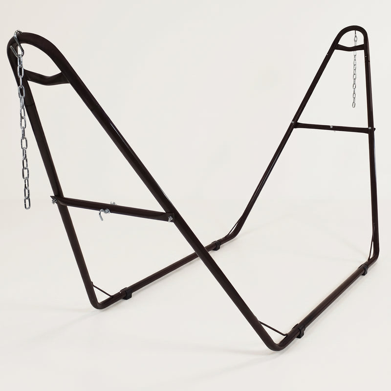 Adjustable 9-14FT Heavy-Duty Hammock Stand – 550-660LBS Outdoor/Indoor Steel Frame - 1