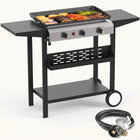 2 & 3 BURNER PORTABLE PROPANE FLAT TOP GRIDDLE – 20,000–45,000 BTU OUTDOOR GRIDDLE WITH SIDE SHELVES & CART - 1