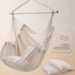Premium Cotton Hanging Hammock Chair for Indoor & Outdoor Relaxation - 1