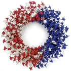 4TH OF JULY WREATH FOR FRONT DOOR – RED, WHITE & BLUE PATRIOTIC DÉCOR - 1