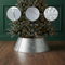HOMCOM Christmas Tree Collar Steel Tree Ring Skirt Home Xmas Decoration with Snowflake Engraved, 26" Base, Silver