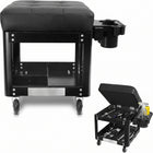 Rolling Mechanic Stool with Tool Tray - Creeper Seat with Wheels for Garage & Shop, Rolling Work Stool with Wheels for Mechanics, Auto Repair Workshop - 1