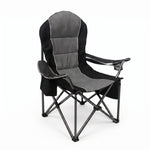 Oversized Portable Camping Chair with Lumbar Support & Cooler Bag - 1