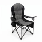 Oversized Portable Camping Chair with Lumbar Support & Cooler Bag - 1