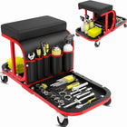 Rolling Mechanic Stool with Tool Tray - Creeper Seat with Wheels for Garage & Shop, Rolling Work Stool with Wheels for Mechanics, Auto Repair Workshop - 1