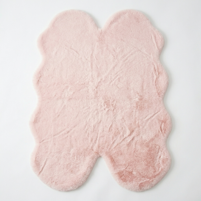 Faux Rabbit Fur Shaggy Rug – Ultra Soft Fluffy Machine Washable Area Rug for Bedroom, Living Room & Teen Room - 1