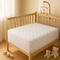 Premium Waterproof Bamboo Terry Crib Mattress Protector - Ultra-Soft 5" Deep Pocket Cover with Silent Protection