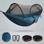 Over 600lbs Hammock, 1-2 person, Nylon with Mosquito Net - 1