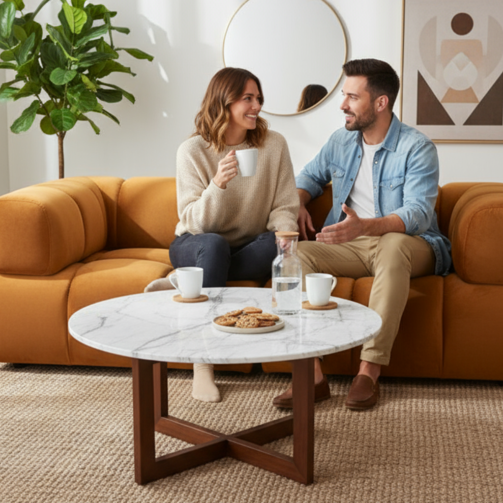 Rist Brown Corner Chair – Cozy Elegance & Support | Accent Chair | Trufairs