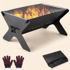 Portable Folding Charcoal Grill & Campfire Fire Pit - 1