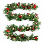 CHRISTMAS GARLAND WITH LIGHTS – PRE-LIT HOLIDAY GREENERY - 1