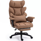 Big & Tall Office Chair with Footrest – Reclining Ergonomic Executive Chair, Wide Memory-Foam Seat, Adjustable Height - 1