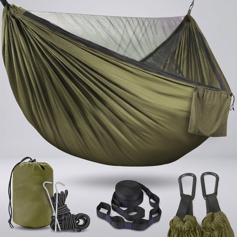 Camping Hammock with Mosquito Net – 1-2 Person, Nylon - 1