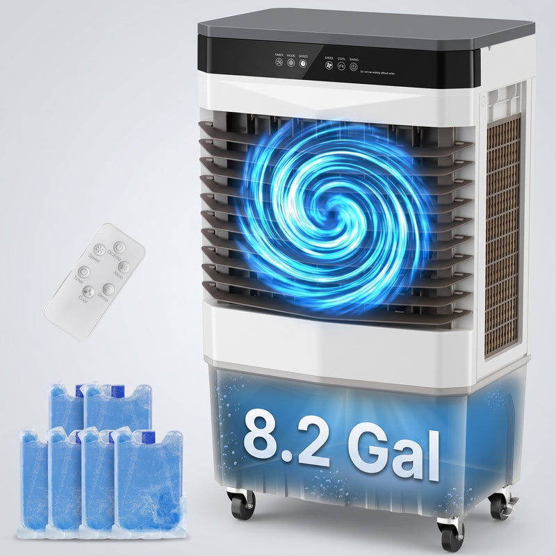 3-in-1 Evaporative Air Cooler Tower Fan with Remote Control - 1