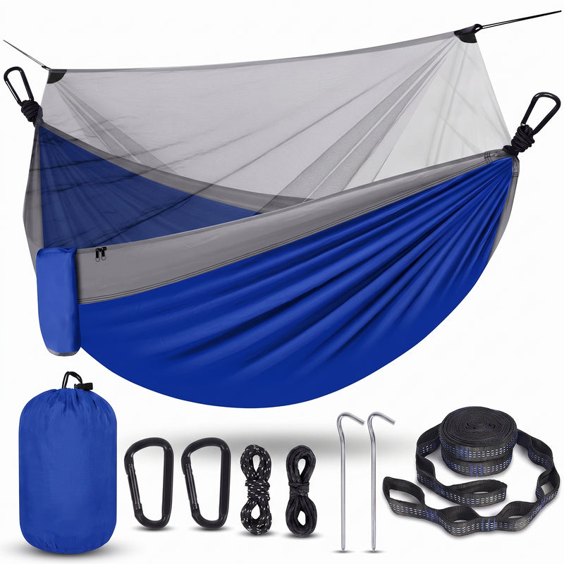 Camping Hammock with Mosquito Net – 1-2 Person, Nylon - 1