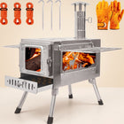 PORTABLE WOOD STOVE FOR CAMPING, TENT STOVE - 1