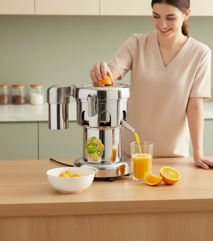 VEVOR Commercial Juice Extractor Heavy Duty Juicer Aluminum Casting and Stainless Steel Constructed Centrifugal Juice Extractor Juicing both Fruit and Vegetable