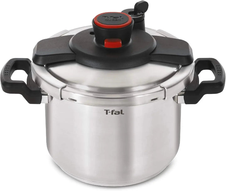 Clipso Stainless Steel Pressure Cooker 8 Quart, Induction Compatible, Secure locking System, One Hand System