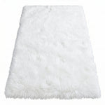 Faux Rabbit Fur Shaggy Rug – Ultra Soft Fluffy Machine Washable Area Rug for Bedroom, Living Room & Teen Room - 1