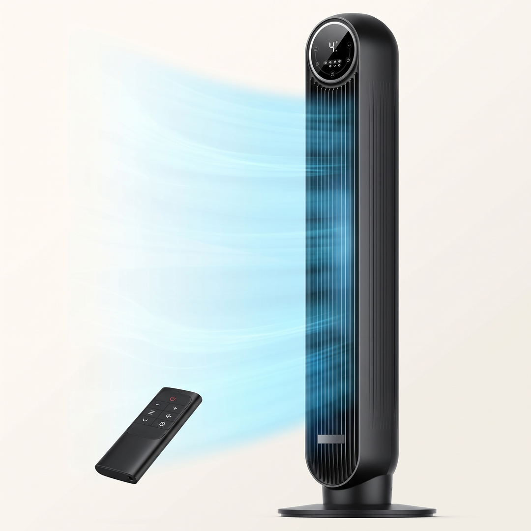 Tower Fan With Remote – 90° Oscillation, 36″ & 42″ - 1
