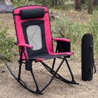 High Back Folding Rocking Camping Chair – Oversized Portable Outdoor Rocker with Cup Holder, Carry Bag & Heavy-Duty Steel Frame - 1
