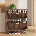 Show Walnut 2-Drawer Flip Shoe Storage Cabinet
