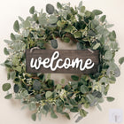 EUCALYPTUS WREATH FOR FRONT DOOR – FARMHOUSE GREENERY DÉCOR - 1