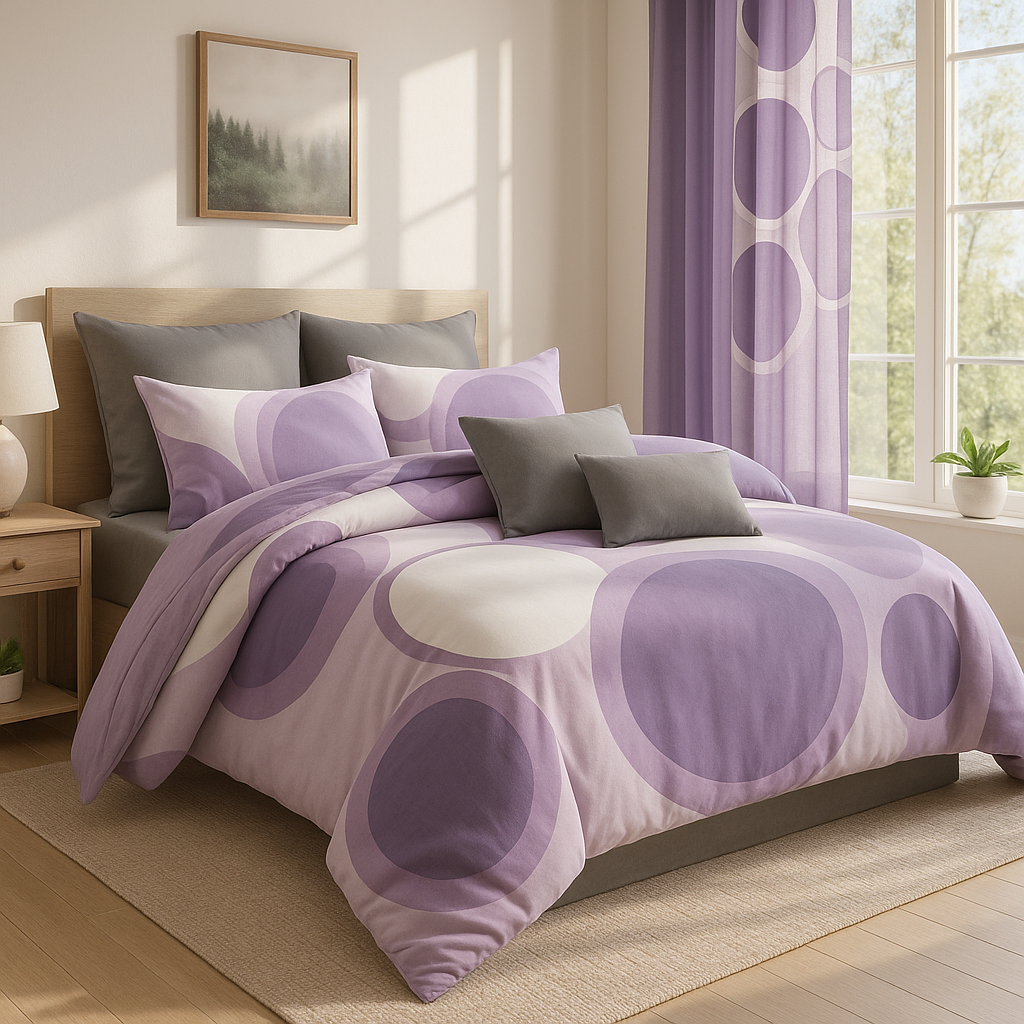 BambooLuxe 9-Piece Thick & Silky Bamboo Microfiber Bedding + Curtain Gift Set