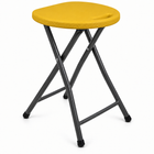 Folding Stool with Metal Frame – Indoor & Outdoor Seating - 1