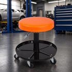 Pneumatic Rolling Mechanic Stool with Wheels – Adjustable Height Shop Stool with Tool Tray, 360° Swivel Seat for Garage & Workshop - 1