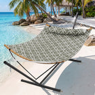 2-Person Outdoor & Indoor Hammock with Adjustable Height, Pillow & Stand – Portable, Sturdy, Colorful - 1