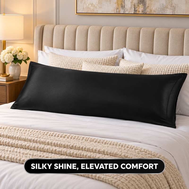Body Pillowcase – Satin or Mulberry Silk, 20 x 54 in - 1