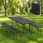6 FT Folding Picnic Table with Benches - 1
