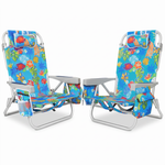 Backpack Beach Chair 2 Pack – Reclining Aluminum, 300 - 500 lbs - 1