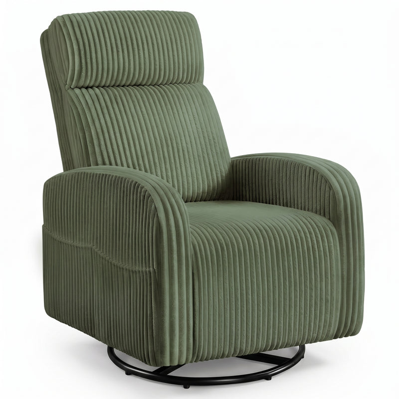 Swivel Accent Chair with Storage, 360 Degree Velvet Small Accent Chair, No Assembly Comfy Bedroom Chair for Living Room, Reading, Dressing Room - 1