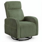 Swivel Accent Chair with Storage, 360 Degree Velvet Small Accent Chair, No Assembly Comfy Bedroom Chair for Living Room, Reading, Dressing Room - 1