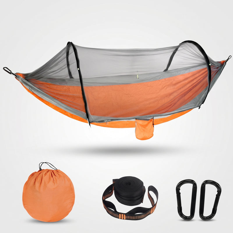 Camping Hammock with Mosquito Net – 1-2 Person, Nylon - 1