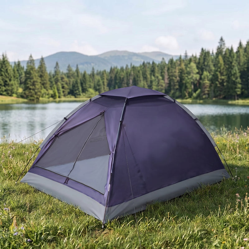 2-4 PERSON LIGHTWEIGHT BACKPACKING DOME CAMPING TENTS - 1