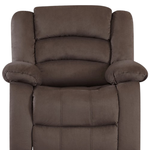 40" Contemporary Brown Fabric Chair